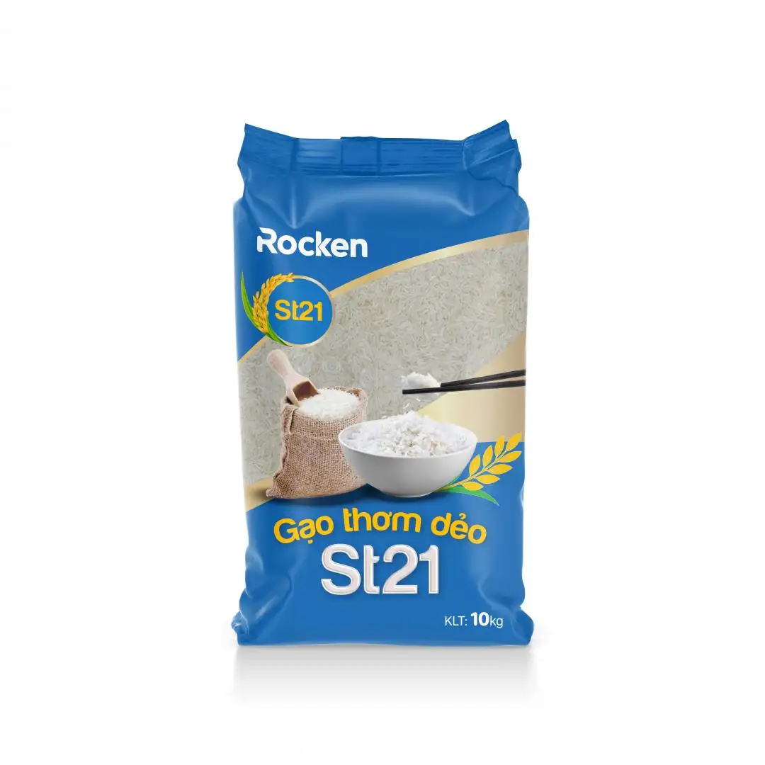Gạo thơm ST21 Rocken túi 10kg